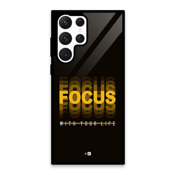 Focus Life Glass Back Case for Galaxy S22 Ultra 5G