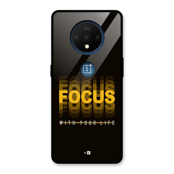 Focus Life Glass Back Case for OnePlus 7T