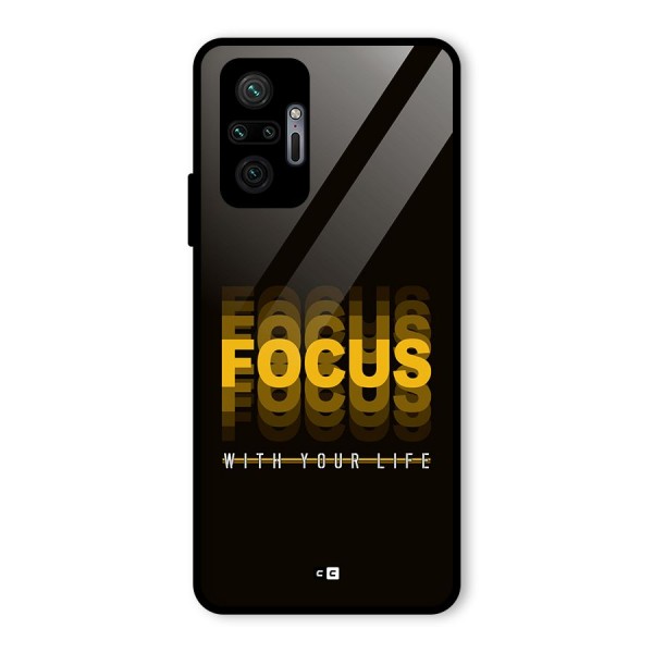 Focus Life Glass Back Case for Redmi Note 10 Pro Max