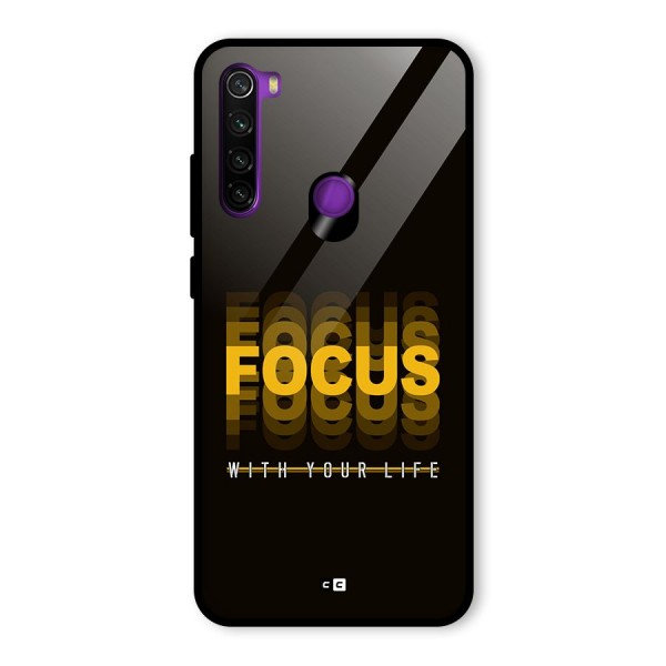 Focus Life Glass Back Case for Redmi Note 8