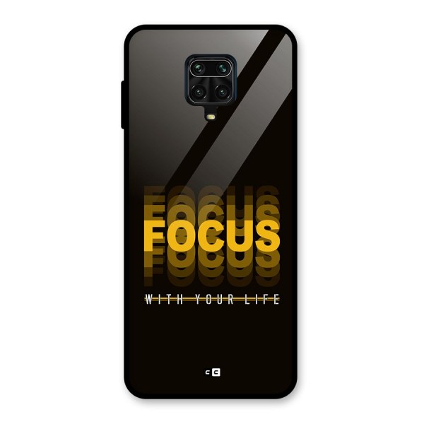 Focus Life Glass Back Case for Redmi Note 9 Pro Max