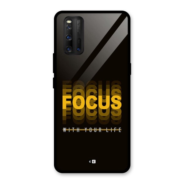 Focus Life Glass Back Case for Vivo iQOO 3
