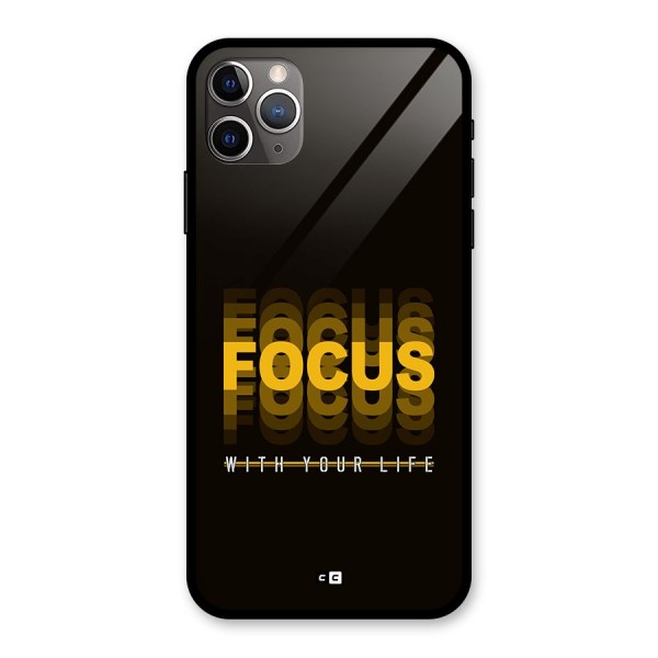 Focus Life Glass Back Case for iPhone 11 Pro Max