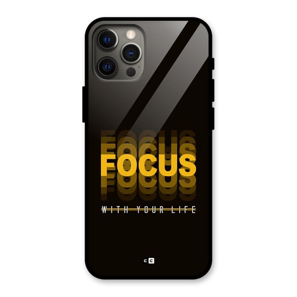Focus Life Glass Back Case for iPhone 12 Pro Max
