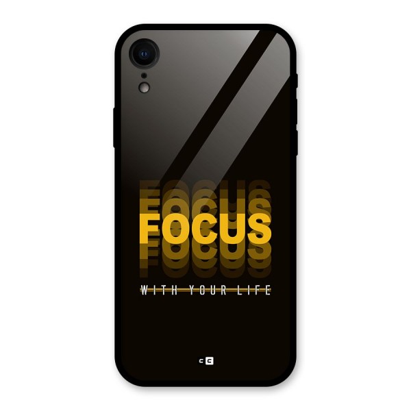 Focus Life Glass Back Case for iPhone XR