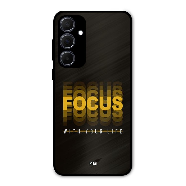 Focus Life Metal Back Case for Galaxy A35