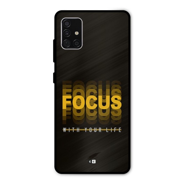 Focus Life Metal Back Case for Galaxy A51