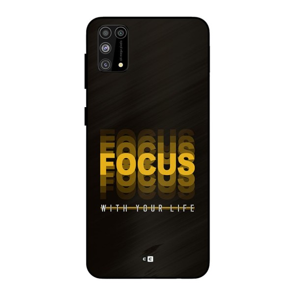 Focus Life Metal Back Case for Galaxy M31