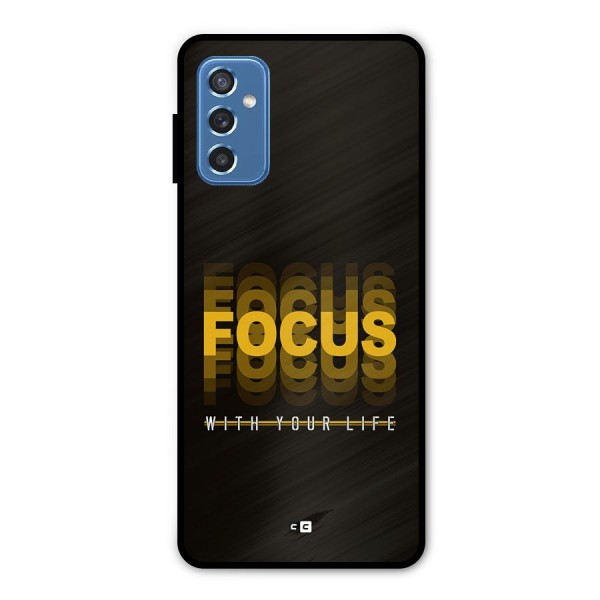 Focus Life Metal Back Case for Galaxy M52 5G