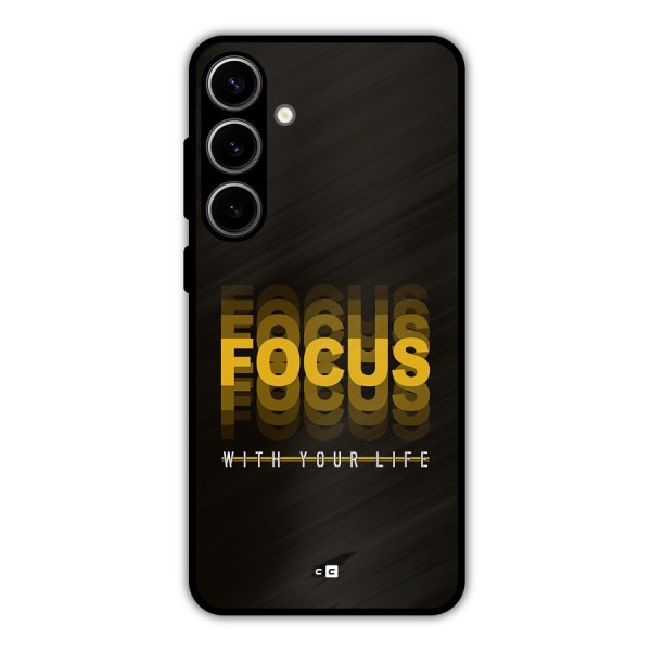 Focus Life Metal Back Case for Galaxy S24 Plus