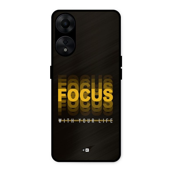 Focus Life Metal Back Case for Oppo A78 5G