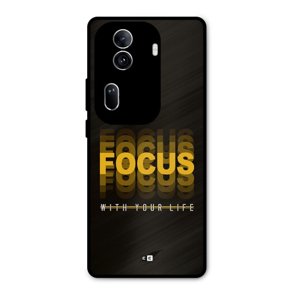 Focus Life Metal Back Case for Oppo Reno11 Pro 5G