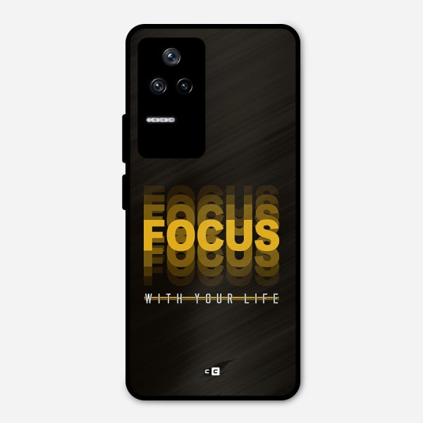 Focus Life Metal Back Case for Poco F4 5G