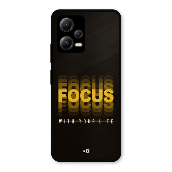 Focus Life Metal Back Case for Poco X5