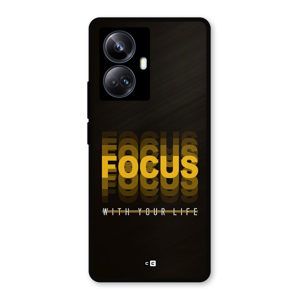 Focus Life Metal Back Case for Realme 10 Pro Plus