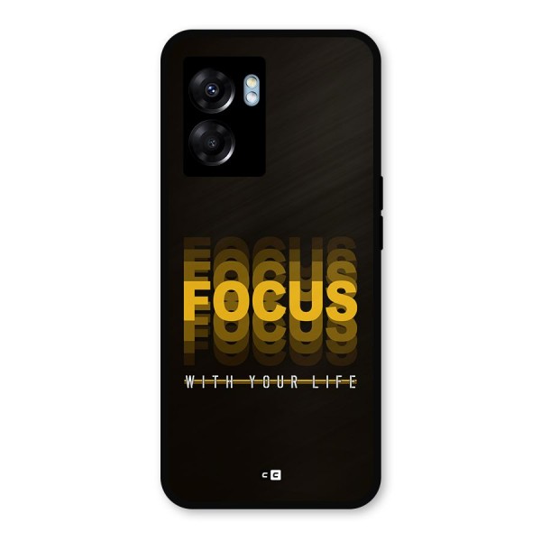 Focus Life Metal Back Case for Realme Narzo 50 5G