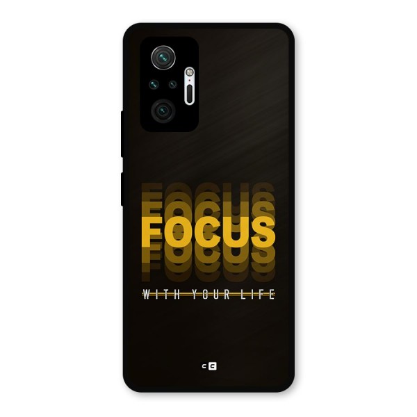 Focus Life Metal Back Case for Redmi Note 10 Pro