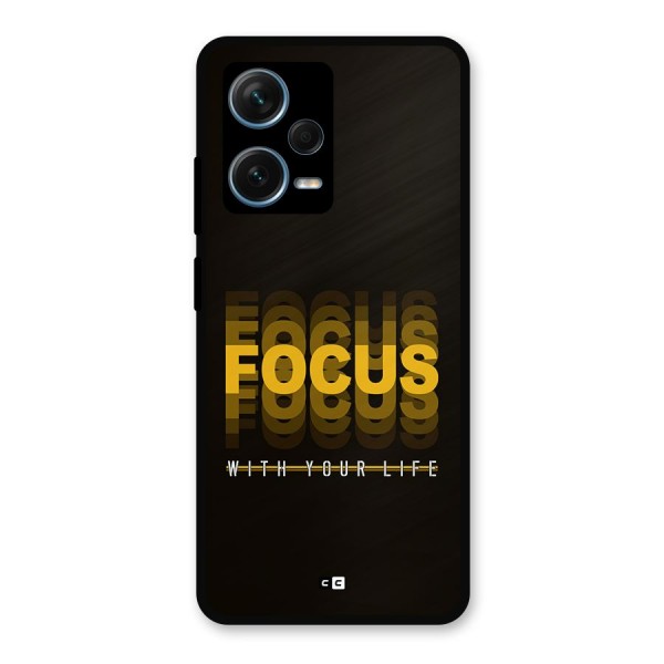 Focus Life Metal Back Case for Redmi Note 12 Pro Plus 5G