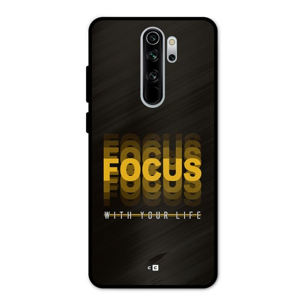 Focus Life Metal Back Case for Redmi Note 8 Pro