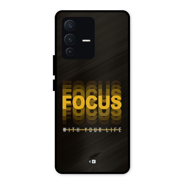 Focus Life Metal Back Case for Vivo V23 5G