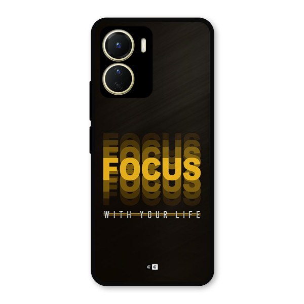 Focus Life Metal Back Case for Vivo Y16