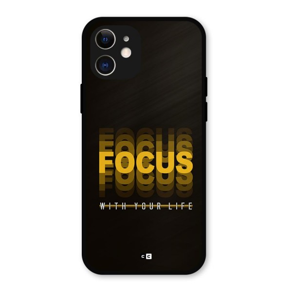 Focus Life Metal Back Case for iPhone 12