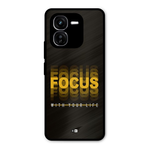 Focus Life Metal Back Case for iQOO Z9x