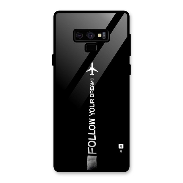 Follow Your Dream Glass Back Case for Galaxy Note 9