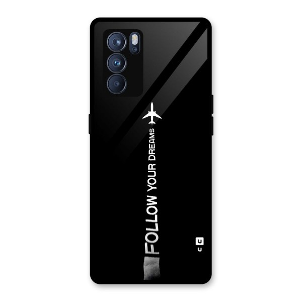Follow Your Dream Glass Back Case for Oppo Reno6 Pro 5G