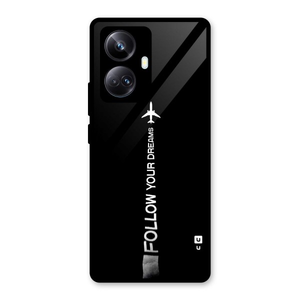 Follow Your Dream Glass Back Case for Realme 10 Pro Plus