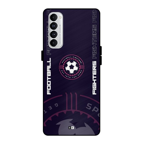 Football Fighters Metal Back Case for Oppo Reno4 Pro