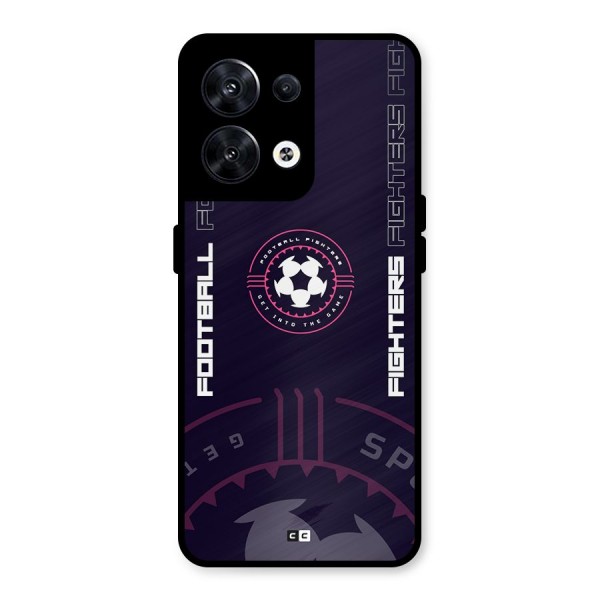 Football Fighters Metal Back Case for Oppo Reno8 5G