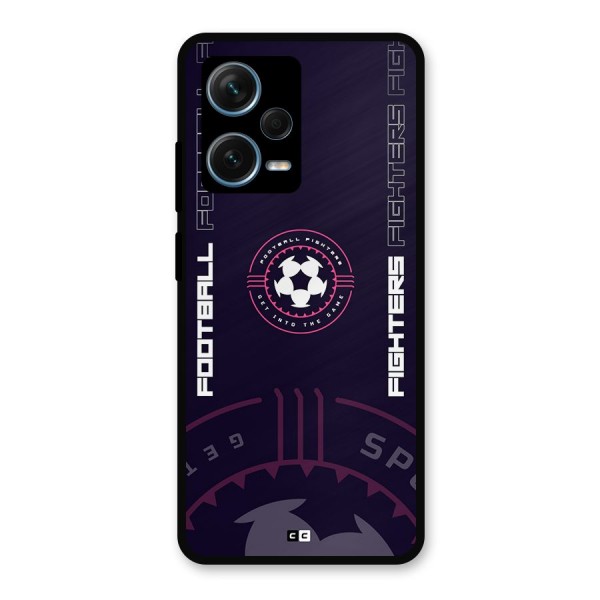 Football Fighters Metal Back Case for Redmi Note 12 Pro Plus 5G