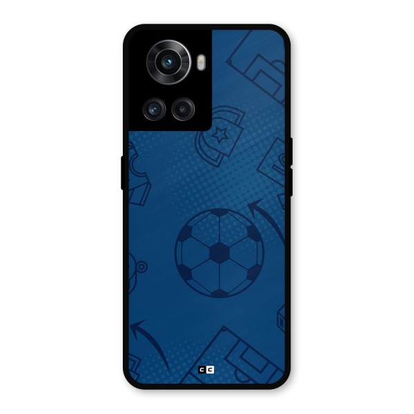 Football Texture Metal Back Case for OnePlus 10R