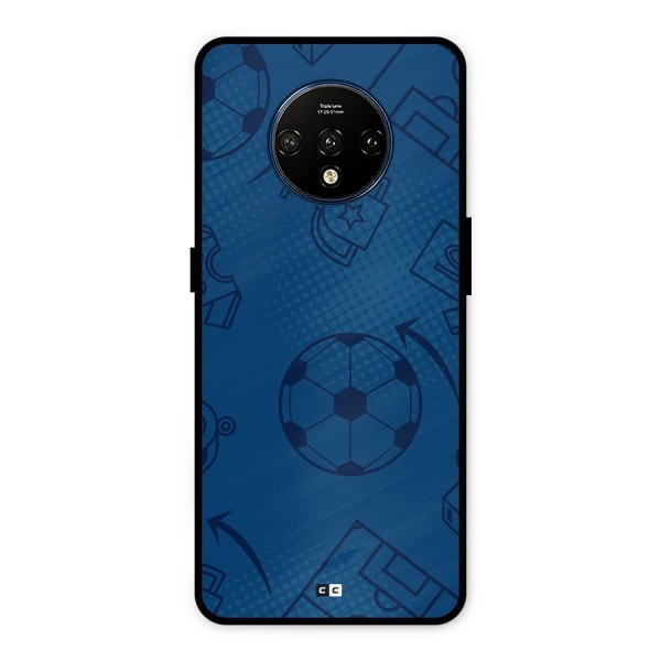 Football Texture Metal Back Case for OnePlus 7T