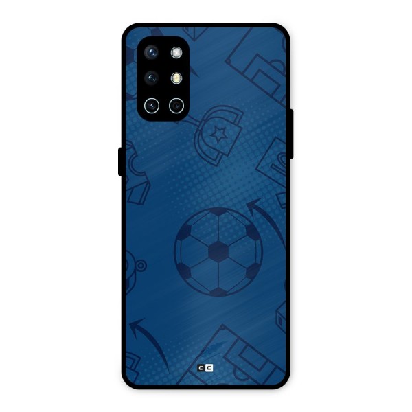 Football Texture Metal Back Case for OnePlus 9R