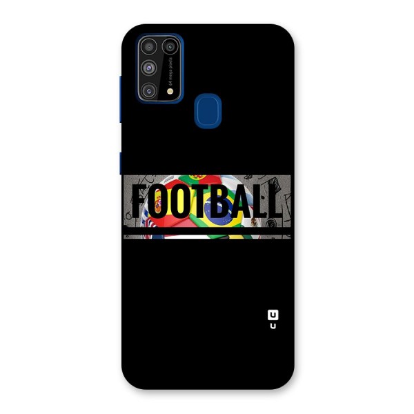 Football Typography Back Case for Galaxy M31