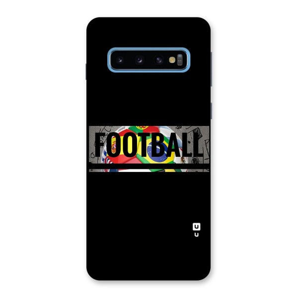 Football Typography Back Case for Galaxy S10