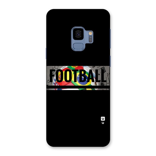 Football Typography Back Case for Galaxy S9