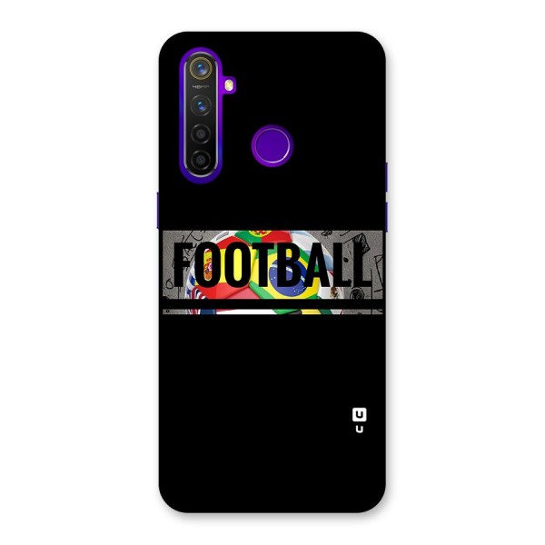 Football Typography Back Case for Realme 5 Pro