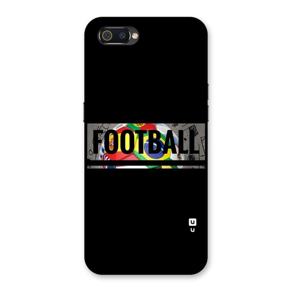 Football Typography Back Case for Realme C2