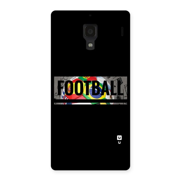 Football Typography Back Case for Redmi 1S