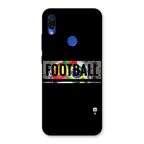 Football Typography Back Case for Redmi Note 7S