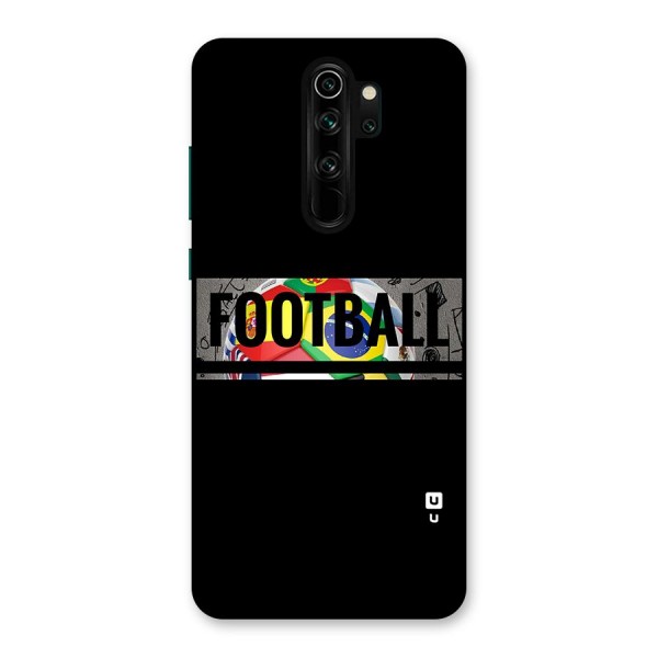 Football Typography Back Case for Redmi Note 8 Pro