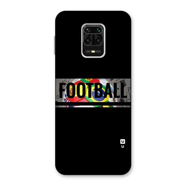 Football Typography Back Case for Redmi Note 9 Pro Max