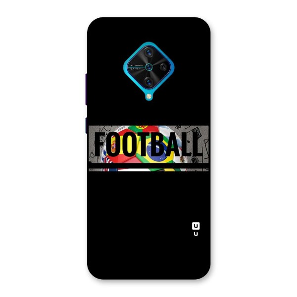 Football Typography Back Case for Vivo S1 Pro