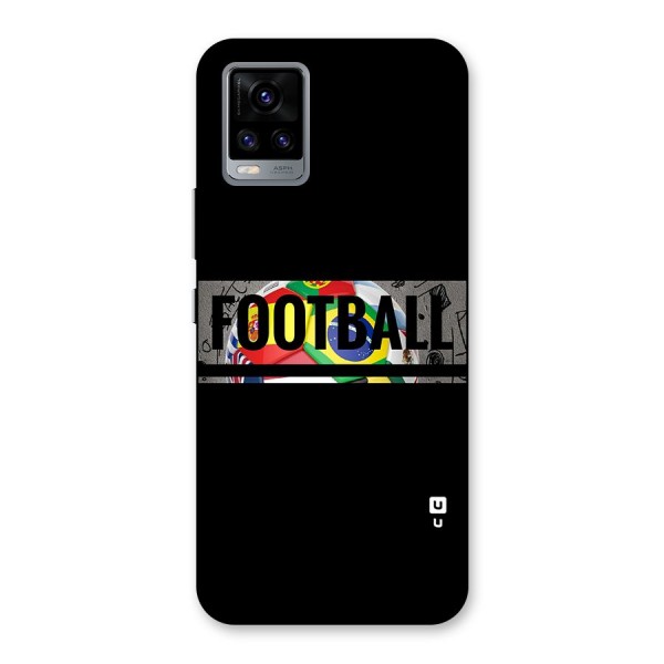 Football Typography Back Case for Vivo V20