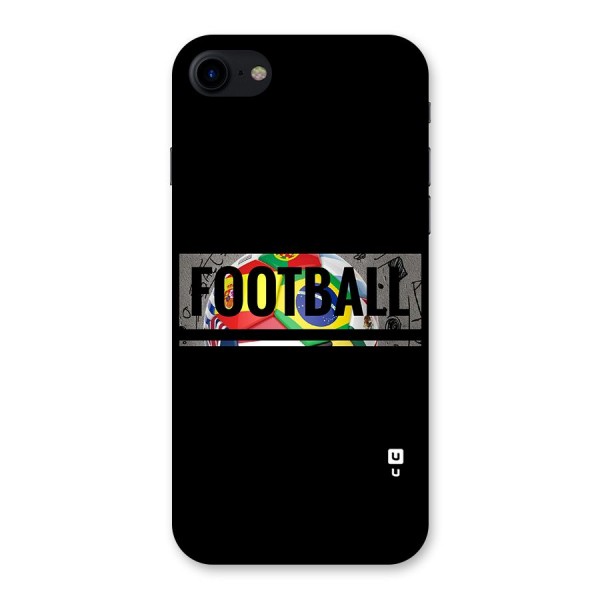 Football Typography Back Case for iPhone SE 2020
