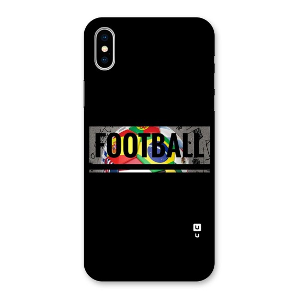 Football Typography Back Case for iPhone X