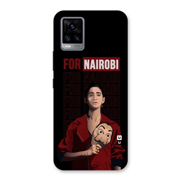 For Nairobi Money Heist Back Case for Vivo V20